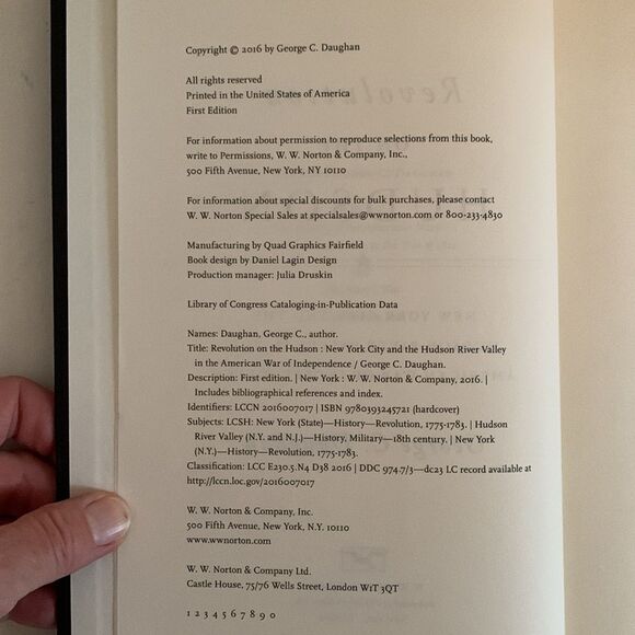 Revolution On The Hudson by George C. Daughan 2016 First Edition W.W. Norton - Picture 11 of 15